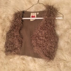 Faux fur vest